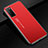 Handyhülle Hülle Luxus Aluminium Metall Tasche für Huawei Honor Play4 5G Rot