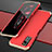 Handyhülle Hülle Luxus Aluminium Metall Tasche für Huawei Honor V30 Pro 5G Gold und Rot