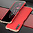 Handyhülle Hülle Luxus Aluminium Metall Tasche für Huawei Y9s Gold und Rot