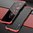 Handyhülle Hülle Luxus Aluminium Metall Tasche für Huawei Y9s Rot und Schwarz