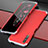 Handyhülle Hülle Luxus Aluminium Metall Tasche für Huawei Y9s Silber und Rot