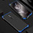 Handyhülle Hülle Luxus Aluminium Metall Tasche für Oppo Reno 10X Zoom Blau