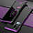 Handyhülle Hülle Luxus Aluminium Metall Tasche für Vivo X50 Pro 5G Violett