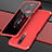 Handyhülle Hülle Luxus Aluminium Metall Tasche für Xiaomi Redmi K30i 5G Rot