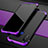 Handyhülle Hülle Luxus Aluminium Metall Tasche für Xiaomi Redmi Note 7 Pro Violett