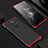 Handyhülle Hülle Luxus Aluminium Metall Tasche für Xiaomi Redmi Note 8 Pro Rot und Schwarz