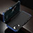 Handyhülle Hülle Luxus Aluminium Metall Tasche M01 für Huawei Honor V30 Pro 5G Blau und Schwarz