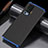 Handyhülle Hülle Luxus Aluminium Metall Tasche M02 für Vivo X51 5G Blau und Schwarz