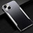 Handyhülle Hülle Luxus Aluminium Metall Tasche M05 für Apple iPhone 14 Silber