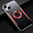 Handyhülle Hülle Luxus Aluminium Metall Tasche M07 für Apple iPhone 15 Plus Rot