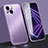 Handyhülle Hülle Luxus Aluminium Metall Tasche M09 für Apple iPhone 13 Violett