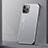 Handyhülle Hülle Luxus Aluminium Metall Tasche T01 für Apple iPhone 11 Pro Silber