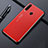 Handyhülle Hülle Luxus Aluminium Metall Tasche T01 für Huawei P30 Lite Rot