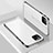 Handyhülle Hülle Luxus Aluminium Metall Tasche T02 für Apple iPhone 11 Pro Max Weiß