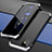 Handyhülle Hülle Luxus Aluminium Metall Tasche T02 für Apple iPhone 12 Mini Silber und Schwarz