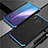 Handyhülle Hülle Luxus Aluminium Metall Tasche T02 für Huawei Mate 30 5G Blau und Schwarz