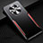 Handyhülle Hülle Luxus Aluminium Metall Tasche T02 für Huawei Mate 40 Pro Rot