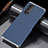 Handyhülle Hülle Luxus Aluminium Metall Tasche T02 für Oppo Reno4 5G Blau