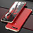 Handyhülle Hülle Luxus Aluminium Metall Tasche T03 für Huawei Honor V20 Gold und Rot