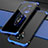 Handyhülle Hülle Luxus Aluminium Metall Tasche T03 für Xiaomi Redmi K30 Pro Zoom Blau und Schwarz