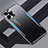 Handyhülle Hülle Luxus Aluminium Metall und Silikon Rahmen Tasche JL3 für Apple iPhone 13 Pro Blau