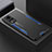 Handyhülle Hülle Luxus Aluminium Metall und Silikon Rahmen Tasche PB1 für Vivo X60 Pro 5G Blau