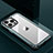 Handyhülle Hülle Luxus Aluminium Metall und Silikon Rahmen Tasche QC1 für Apple iPhone 13 Pro Cyan