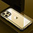 Handyhülle Hülle Luxus Aluminium Metall und Silikon Rahmen Tasche QC1 für Apple iPhone 13 Pro Max Gold