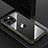 Handyhülle Hülle Luxus Aluminium Metall und Silikon Rahmen Tasche QC1 für Apple iPhone 13 Pro Max Schwarz