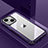 Handyhülle Hülle Luxus Aluminium Metall und Silikon Rahmen Tasche QC1 für Apple iPhone 13 Violett