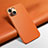 Handyhülle Hülle Luxus Leder Schutzhülle A02 für Apple iPhone 14 Orange