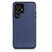 Handyhülle Hülle Luxus Leder Schutzhülle B01H für Samsung Galaxy S21 Ultra 5G Blau