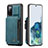 Handyhülle Hülle Luxus Leder Schutzhülle C01S für Samsung Galaxy S20 FE (2022) 5G Blau