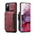 Handyhülle Hülle Luxus Leder Schutzhülle C01S für Samsung Galaxy S20 FE (2022) 5G Rot