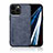 Handyhülle Hülle Luxus Leder Schutzhülle DY1 für Apple iPhone 12 Pro Blau