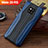 Handyhülle Hülle Luxus Leder Schutzhülle für Huawei Mate 20 RS Blau und Schwarz