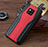 Handyhülle Hülle Luxus Leder Schutzhülle für Huawei Mate 20 RS Rot und Schwarz