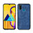 Handyhülle Hülle Luxus Leder Schutzhülle für Samsung Galaxy M21
