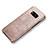 Handyhülle Hülle Luxus Leder Schutzhülle L02 für Samsung Galaxy S8 Rosegold