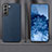 Handyhülle Hülle Luxus Leder Schutzhülle R01 für Samsung Galaxy S21 5G Blau