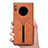 Handyhülle Hülle Luxus Leder Schutzhülle R02 für Huawei Mate 30 Pro 5G Orange