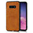 Handyhülle Hülle Luxus Leder Schutzhülle R02 für Samsung Galaxy S10e Orange