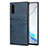 Handyhülle Hülle Luxus Leder Schutzhülle R06 für Samsung Galaxy Note 10 5G Blau