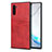 Handyhülle Hülle Luxus Leder Schutzhülle R06 für Samsung Galaxy Note 10 5G Rot