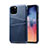 Handyhülle Hülle Luxus Leder Schutzhülle R10 für Apple iPhone 11 Pro Blau