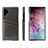 Handyhülle Hülle Luxus Leder Schutzhülle S02 für Samsung Galaxy Note 10 Plus 5G Schwarz