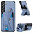 Handyhülle Hülle Luxus Leder Schutzhülle S02D für Samsung Galaxy S21 Plus 5G Blau
