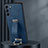 Handyhülle Hülle Luxus Leder Schutzhülle S06 für Samsung Galaxy S21 5G Blau