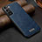 Handyhülle Hülle Luxus Leder Schutzhülle S07 für Samsung Galaxy S21 5G Blau