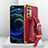Handyhülle Hülle Luxus Leder Schutzhülle XD1 für Oppo Reno6 Pro 5G Rot
